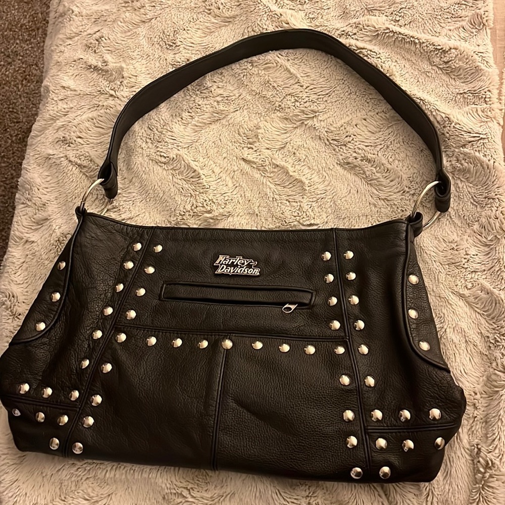 Harley Davidson Black Shoulder Bag